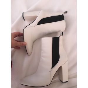 Vince Camuto White booties